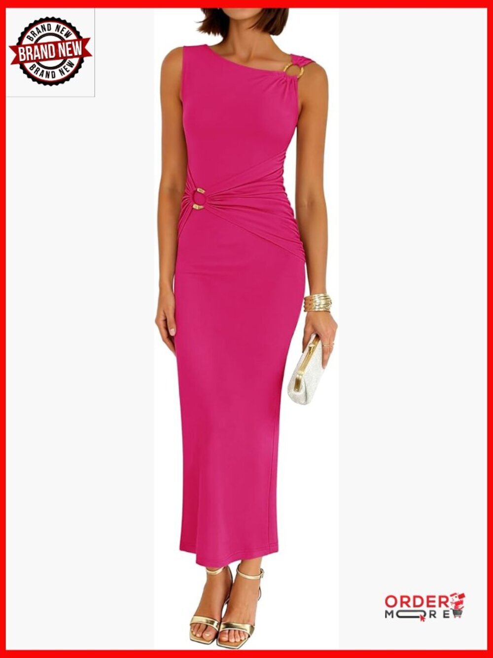 Sleeveless Bodycon Maxi Dress Ruched Elegant Formal Cocktail Long Dresses